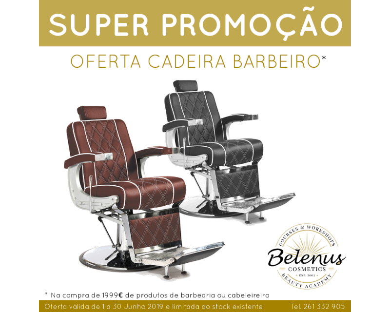 PROMO: Cadeira de Barbeiro Clássica